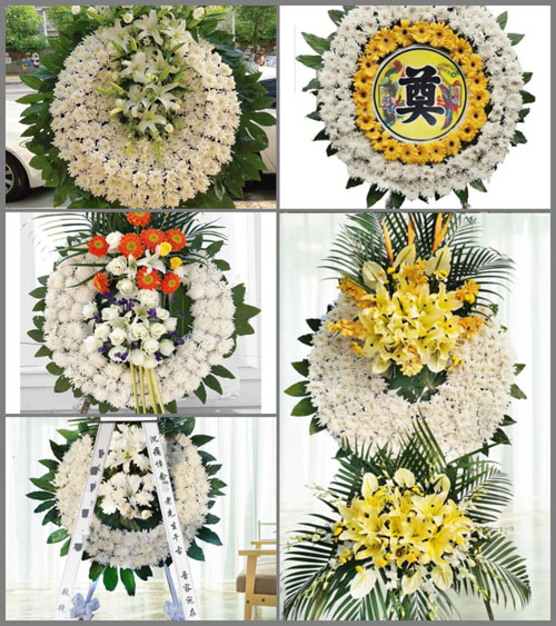 山东青岛莱西市孙受镇丁家山后村花圈速递